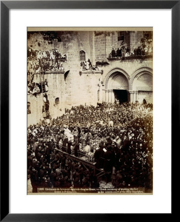 Ceremony Of The Washing Of Feet, Church Of The Holy Sepulchre, Jerusalem by Georges Jeannin Pricing Limited Edition Print image