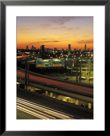 Traffic On Elevated Highway Route 75 In Houston, Texas by Richard Nowitz Pricing Limited Edition Print image