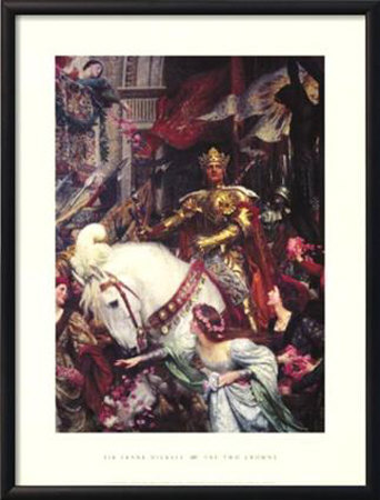 The Two Crowns by Frank Bernard Dicksee Pricing Limited Edition Print image