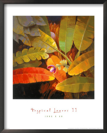 Tropical Leaves Ii by June K. An Pricing Limited Edition Print image