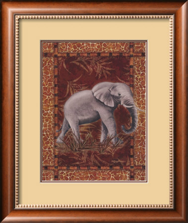 Lone Elephant by Kathleen Denis Pricing Limited Edition Print image