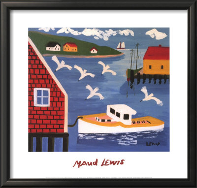 Boats In Harbor by Maud Lewis Pricing Limited Edition Print image