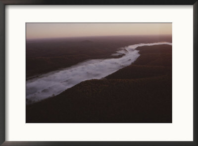 Aerial Of The Buffalo River In The Ozark Mountains by Randy Olson Pricing Limited Edition Print image