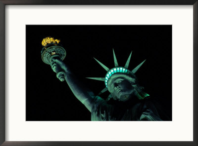 Night View Of The Illuminated Statue Of Liberty by Paul Chesley Pricing Limited Edition Print image