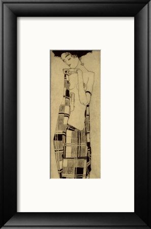 Gerti Schiele In A Plaid Garment by Egon Schiele Pricing Limited Edition Print image