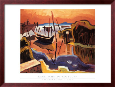 Fischerbucht 1937 by Karl Schmidt-Rottluff Pricing Limited Edition Print image