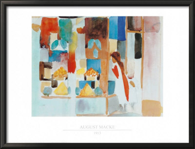 Children At The Grocery Store by Auguste Macke Pricing Limited Edition Print image