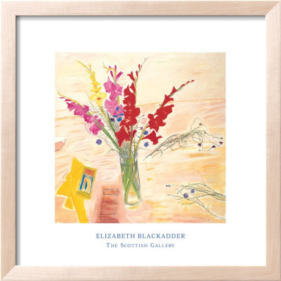 Still Life With Gladioli by Elizabeth Blackadder Pricing Limited Edition Print image