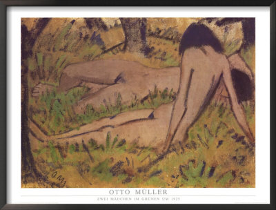 Zwei Madchen Im Grunen Um 1925 by Otto Mueller Pricing Limited Edition Print image