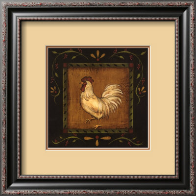 Square Rooster Left by Kim Lewis Pricing Limited Edition Print image
