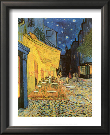 The Cafe Terrace On The Place Du Forum At Night, Arles, 1888 by Vincent Van Gogh Pricing Limited Edition Print image