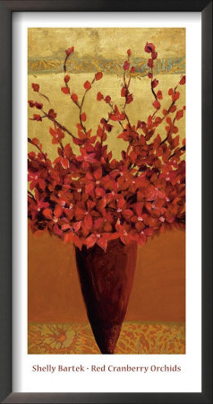 Red Cranberry Orchids by Miroslav Bartak Pricing Limited Edition Print image