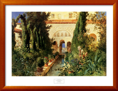 Der Garten Des Generalife Bei Granada by Hans Ludwig Fischer Pricing Limited Edition Print image