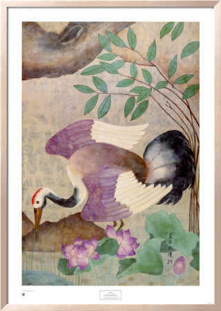 Cranes And Water Lilies I I, 1991 by Charles Hollis Jones Pricing Limited Edition Print image