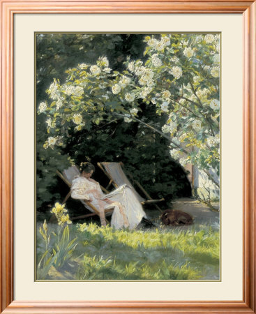 Havepartie Med Marie Kroyer (Detail) by Peder Severin Kroyer Pricing Limited Edition Print image