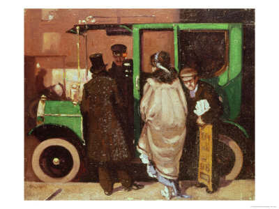 The Taxi Cab, Circa 1908-10 by Brake Baldwin Pricing Limited Edition Print image