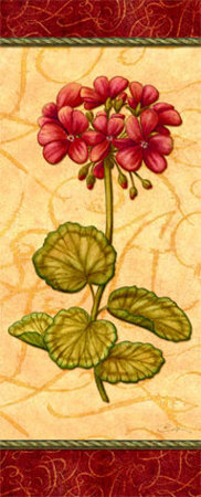 Red Passion Geranium by Charlene Audrey Pricing Limited Edition Print image
