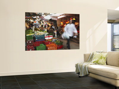 Vegetable Stall On Graham Street, Central, Hong Kong, China by Ian Trower Pricing Limited Edition Print image