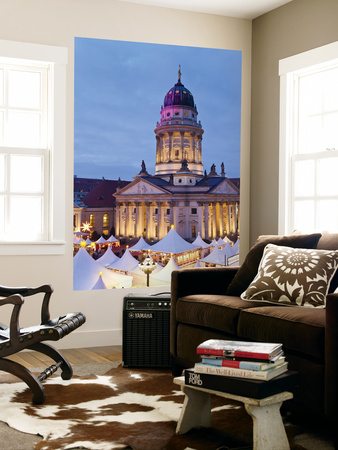 Germany, Berlin, Traditional Christmas Market At Gendarmenmarkt by Gavin Hellier Pricing Limited Edition Print image