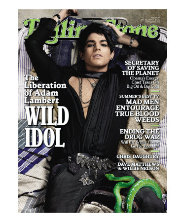 Adam Lambert, Rolling Stone No. 1081, June 25, 2009 by Matthew Rolston Pricing Limited Edition Print image