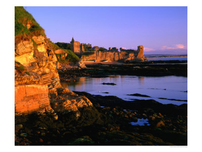 Ruins Of St. Andrews Castle At Dawn, St. Andrews, United Kingdom by Jonathan Smith Pricing Limited Edition Print image