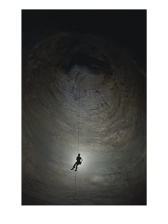 Fantastic Pit, 510 Feet Deep, The Deepest Natural Shaft In The U.S. by Michael Nichols Pricing Limited Edition Print image