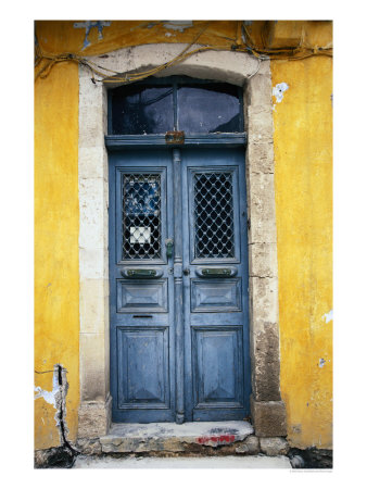 Doorway In Old Venetian Quarter, Hania, Crete, Greece by Diana Mayfield Pricing Limited Edition Print image