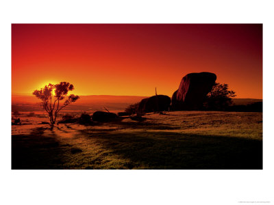 Sunset, Devil Marble, Australia by Jean-Dominique Martin Pricing Limited Edition Print image