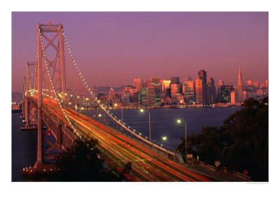 Bay Bridge At Sunset, San Francisco, Usa by John Elk Iii Pricing Limited Edition Print image