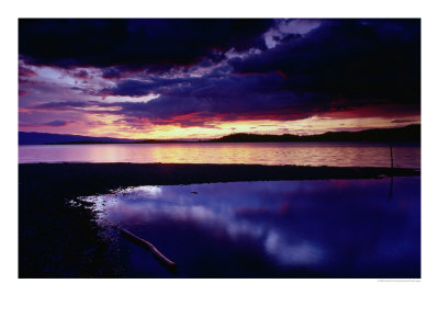 Sunset Over Flathead Lake, Montana, Usa by Gareth Mccormack Pricing Limited Edition Print image