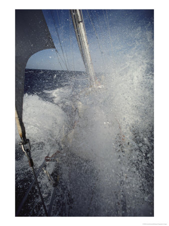 Waves Breaking Hard Across The Bow Of The Great Britain Ii by Kenneth Garrett Pricing Limited Edition Print image
