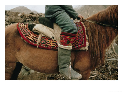 A Kirghiz Nomad On Horseback by Dugald Bremner Pricing Limited Edition Print image