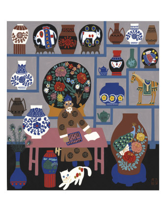 Porcelain Shop by Chen Lian Xing Pricing Limited Edition Print image