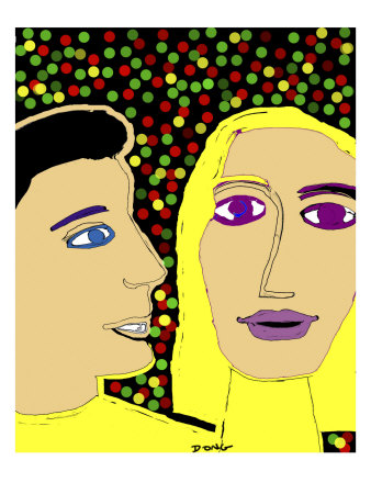 Redlite/Greenlite Couple by Diana Ong Pricing Limited Edition Print image