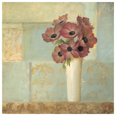 Anemone Vase by Fabrice De Villeneuve Pricing Limited Edition Print image