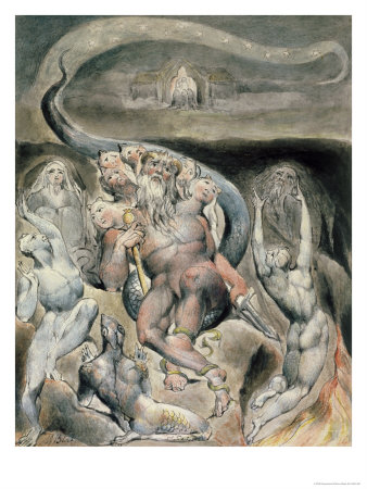 The Old Dragon by William Blake Pricing Limited Edition Print image