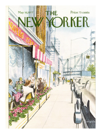 The New Yorker Cover - May 16, 1977 by Charles Saxon Pricing Limited Edition Print image