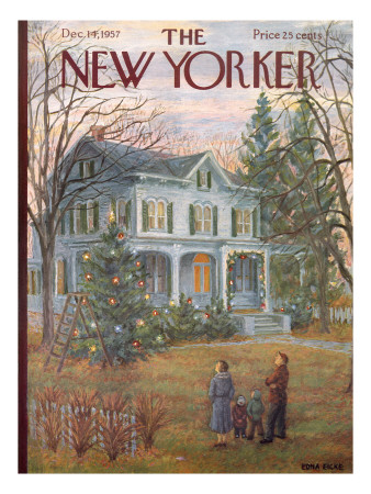 The New Yorker Cover - December 14, 1957 by Edna Eicke Pricing Limited Edition Print image