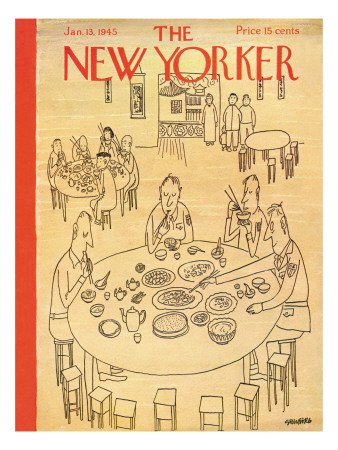 The New Yorker Cover - January 13, 1945 by Saul Steinberg Pricing Limited Edition Print image