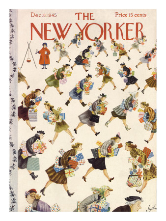 The New Yorker Cover - December 8, 1945 by Constantin Alajalov Pricing Limited Edition Print image