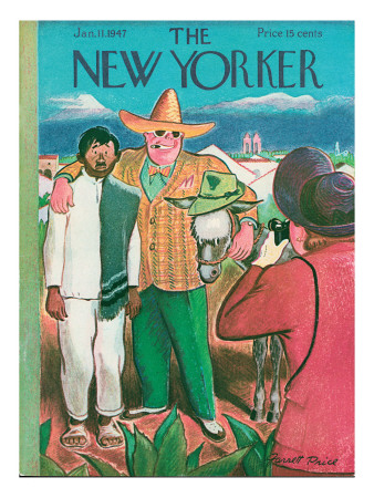 The New Yorker Cover - January 11, 1947 by Garrett Price Pricing Limited Edition Print image