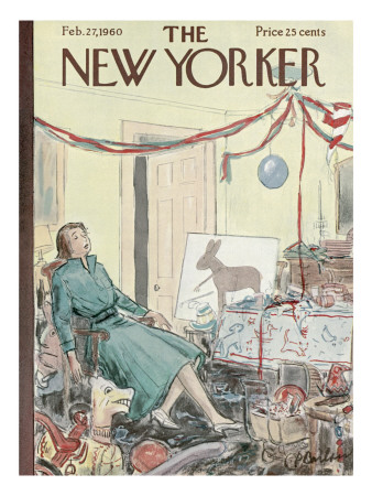 The New Yorker Cover - February 27, 1960 by Perry Barlow Pricing Limited Edition Print image
