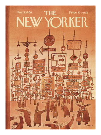The New Yorker Cover - December 3, 1966 by Jean-Michel Folon Pricing Limited Edition Print image