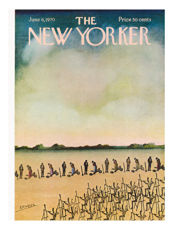 The New Yorker Cover - June 6, 1970 by Saul Steinberg Pricing Limited Edition Print image