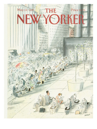 The New Yorker Cover - May 18, 1987 by Jean-Jacques Sempé Pricing Limited Edition Print image