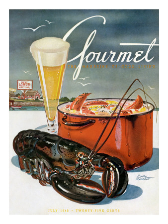 Gourmet Cover - July 1945 by Henry Stahlhut Pricing Limited Edition Print image