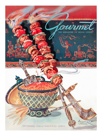 Gourmet Cover - September 1948 by Henry Stahlhut Pricing Limited Edition Print image