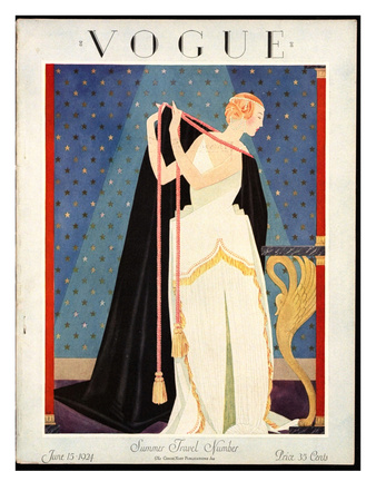 Vogue Cover - June 1924 by George Wolfe Plank Pricing Limited Edition Print image