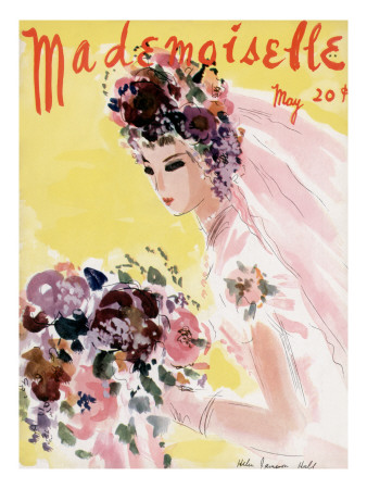 Mademoiselle Cover - May 1936 by Helen Jameson Hall Pricing Limited Edition Print image