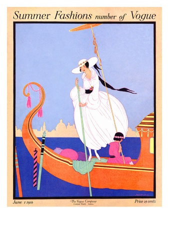Vogue Cover - June 1916 by Helen Dryden Pricing Limited Edition Print image